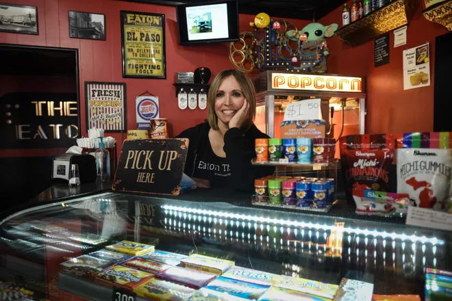 Eaton Theatre - Owner Leann Owen (newer photo)